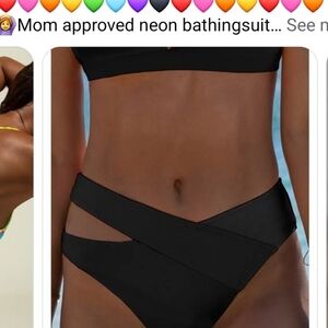 Elegant Black Women's Bikini Bottom